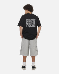 Saint Morta Wings Of Flight Boxy T-Shirt Washed Black