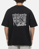 Saint Morta Wings Of Flight Boxy T-Shirt Washed Black