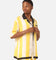 99 Cabana Bowling Short Sleeve Button Up Shirt Yellow/Off White