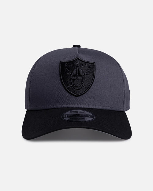 New Era Las Vegas Raiders 'Graphite Black' 9FORTY A-Frame Snapback Black/Grey