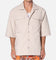 MNML Lined Woven Nylon Button Up Shirt Stone