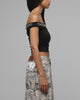 Loiter Rodeo Off The Shoulder Top Black