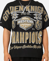 Mitchell & Ness Vegas Golden Knights Conference Champs T-Shirt Faded Black