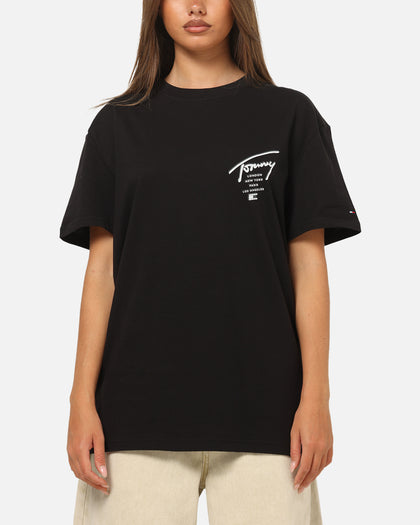 Tommy Jeans Regular Sign City T-Shirt Black