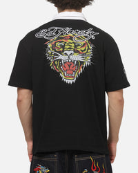 Loiter Hardy League Polo T-Shirt Black
