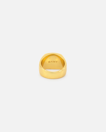 Saint Morta Orlando Signet Ring Gold