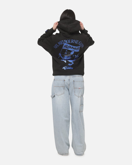 New Era Los Angeles Rams Kangaroo Flag Hoodie Black
