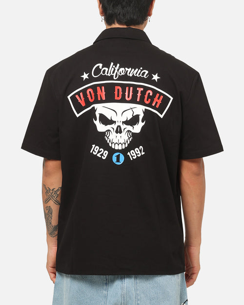 Von Dutch California Button Up Shirt Black