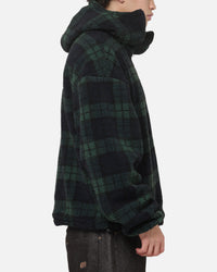 Carre Sherpa Hooded Jumper Tartan Plaid