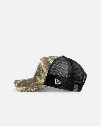 New Era Los Angeles Dodgers 'Upside Down Realtree Logo' 9FORTY A-Frame Trucker Snapback Realtree Edge