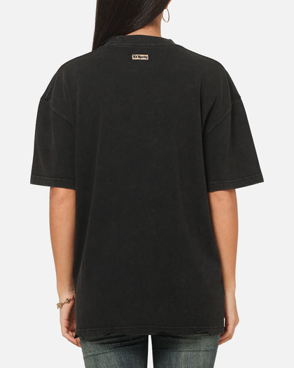 Ed Hardy Distressed Chrome T-Shirt Black