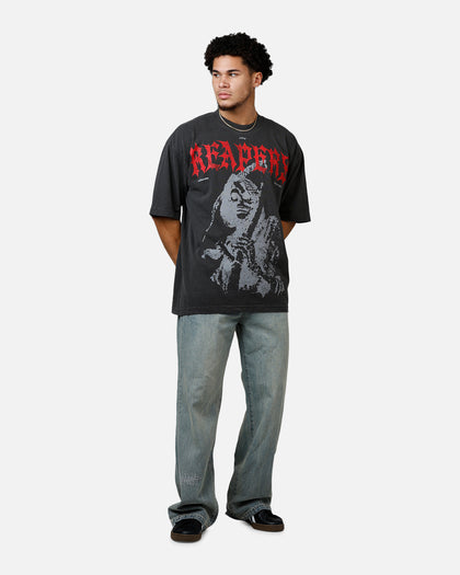 Overtime Kiss T-Shirt Vintage Black