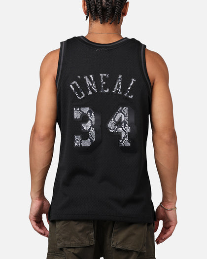 Mitchell & Ness Los Angeles Lakers Shaquille O'Neal '96-97 Leather Elegance Swing Jersey Black