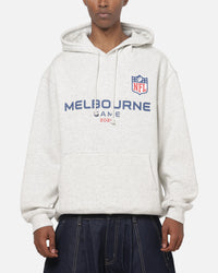 Majestic Athletic Melbourne NFL Crest Hoodie Silver Marle