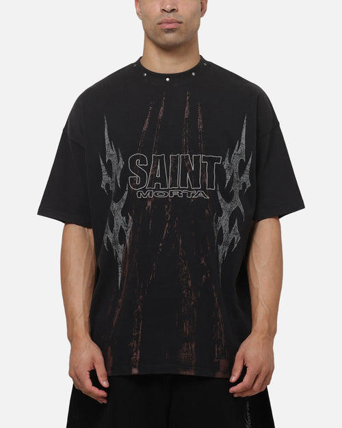 Saint Morta La Familia T-Shirt Washed Black