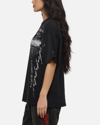 Worship Catharsis Box Crop T-Shirt Washed Black