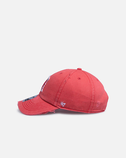 47 Brand Los Angeles Angels 'Well Worn' 47 Clean Up Strapback Red
