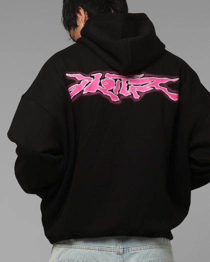 Loiter Cyber Logo Hoodie Black