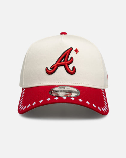 New Era Atlanta Braves 'Royal Flush' 9FORTY A-Frame Snapback White/Red