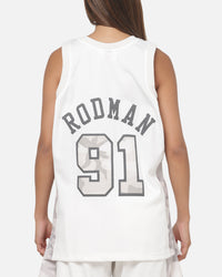 Mitchell & Ness Chicago Bulls Dennis Rodman #91 Snow Camo Energy Swingman Jersey Vintage White