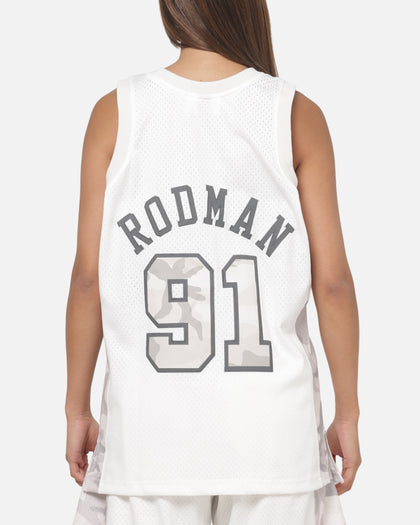 Mitchell & Ness Chicago Bulls Dennis Rodman #91 Snow Camo Energy Swingman Jersey Vintage White