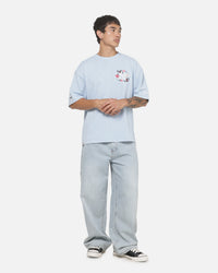 Mitchell & Ness New York Yankees Stack Box T-Shirt Baby Blue