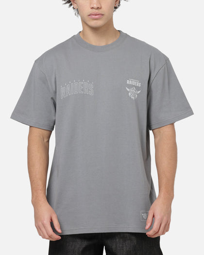Bleacher Athletic Canberra Raiders NRL Attrition Solid T-Shirt Grey
