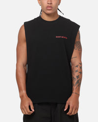 Saint Morta Exodus Oversized Muscle T-Shirt Black