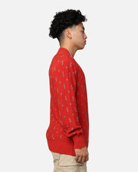 Ksubi Allstar Knit Torch Crewneck Red