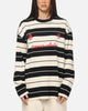 Carre Collective Stripe Long Sleeve T-Shirt Black/Off White
