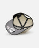 New Era Atlanta Braves 'Leather Visor' 9FORTY A-Frame Snapback Chrome White/Black