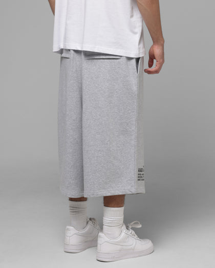 Loiter Impact Fleece Shorts Grey Marle