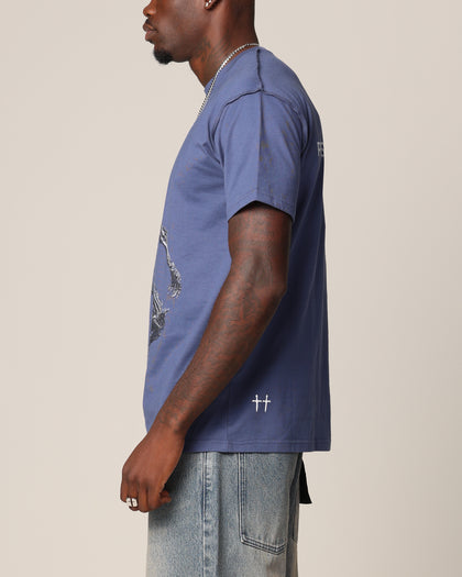 Saint Morta Wraith Cut T-Shirt Petrol Blue