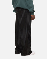 Carre Studio Trackpants Black Pinstripe