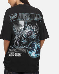 73Studio X Warcraft Frostmourne Hungers T-Shirt Black Acidwash