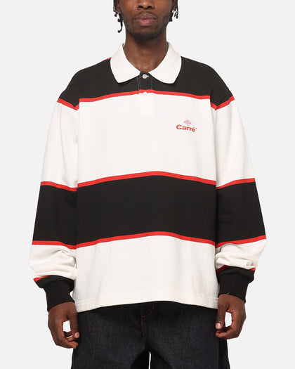 Carre Baseline Rugby Shirt Black Stripe