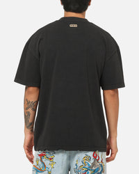 Ed Hardy Distressed Chrome T-Shirt Black