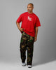 Loiter Made Me Puff Print T-Shirt Red