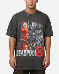 73Studio Marvel Deadpool Comic Heavyweight T-Shirt Black Wash