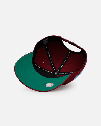 47 Brand Philadelphia Phillies 'Vintage Script' 47 Hitch Snapback Burgundy