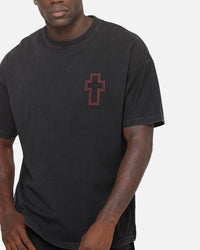 Saint Morta Requiem Boxy T-Shirt Washed Black