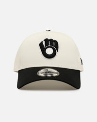 New Era Milwaukee Brewers 'Easy Chrome Black' 9FORTY A-Frame Snapback Chrome/Black