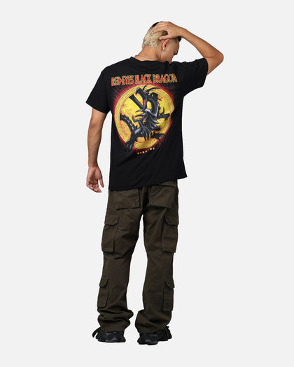 73Studio X Yu-Gi-Oh! Red Eyes Vintage T-Shirt Black