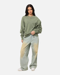 Carre Avenue Ribbed Crewneck Olive