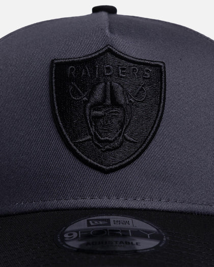 New Era Las Vegas Raiders 'Graphite Black' 9FORTY A-Frame Snapback Black/Grey