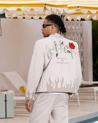 Loiter Western Blazer Jacket Off White
