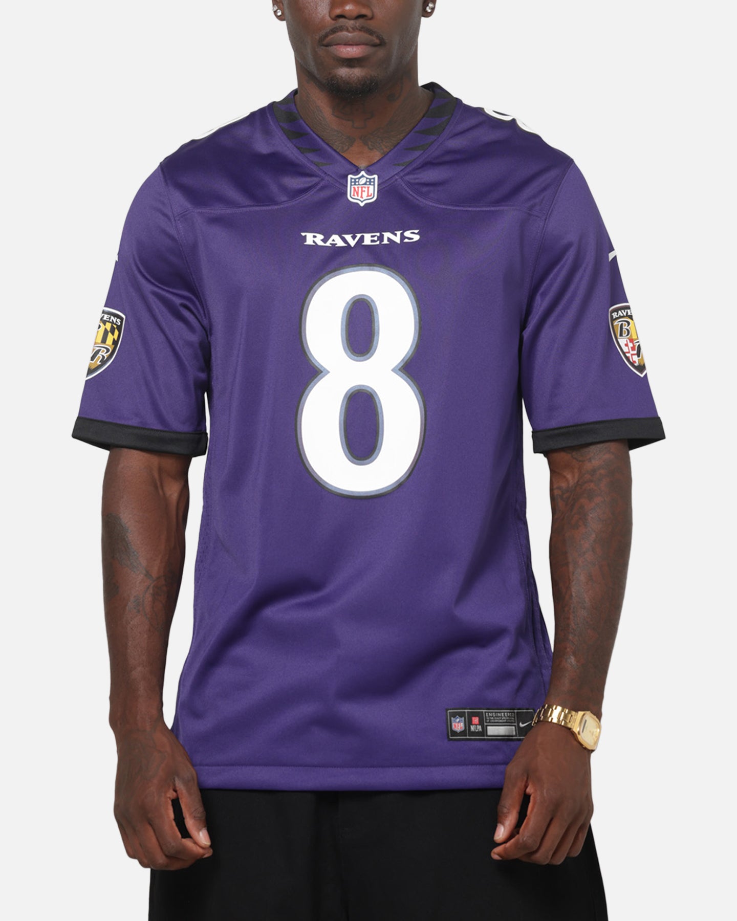 Nike Baltimore Ravens Lamar Jackson #8 Home Game NFL Jersey New