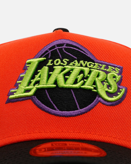 New Era Los Angeles Lakers 'Halloween' 9FORTY A-Frame Snapback Orange/Black