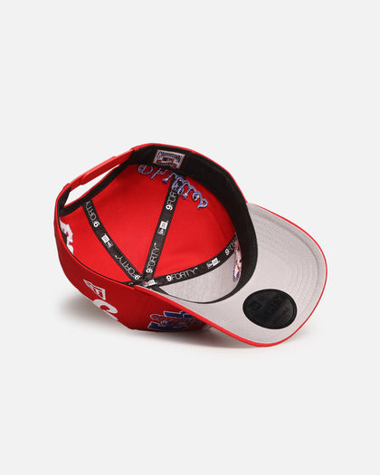 New Era Philadelphia Phillies 'MLB All Over Logos' 9FORTY A-Frame Snapback Official Team Colour