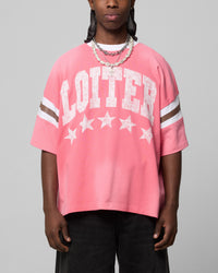 Loiter Star Jersey T-Shirt Pink